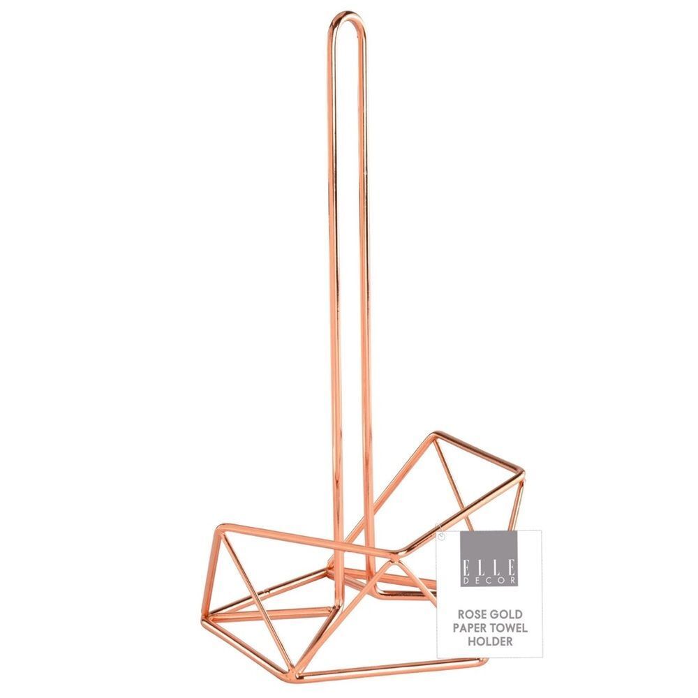 Elle Decor Rose Gold Paper Towel Holder